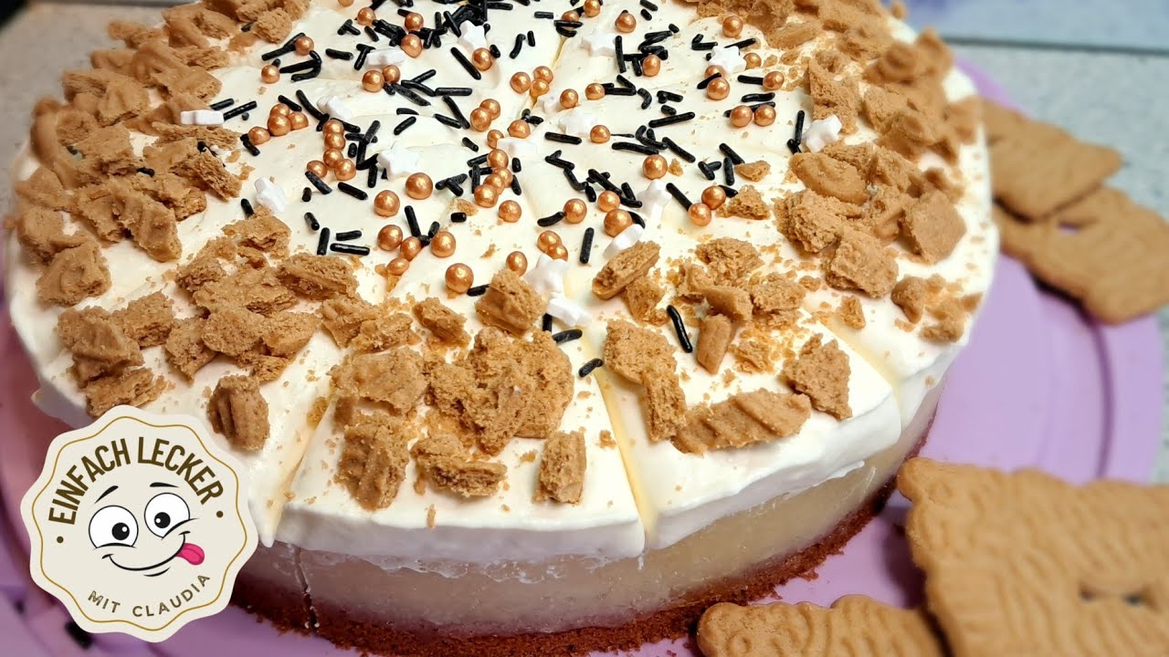 Spekulatiustorte mit Apfel-Mascaponecreme  🎅