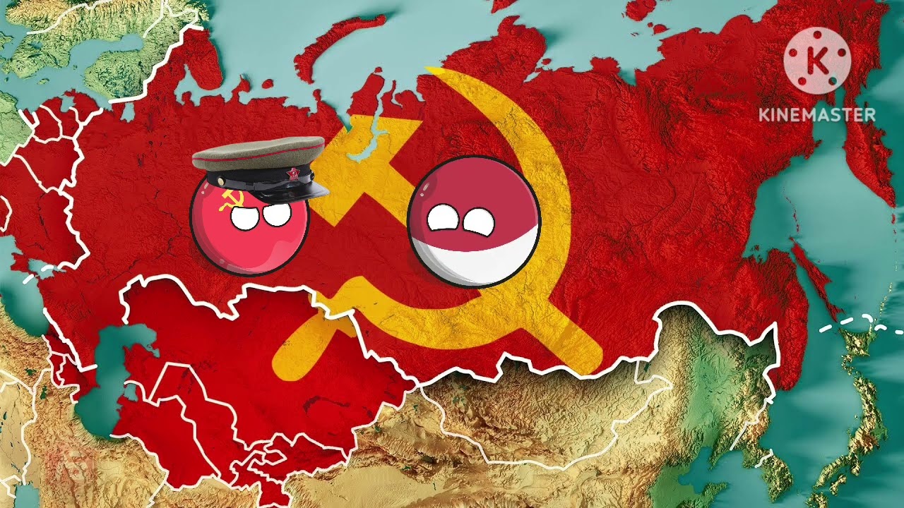 Sejarah setelah Indonesia merdeka versi countryball 
