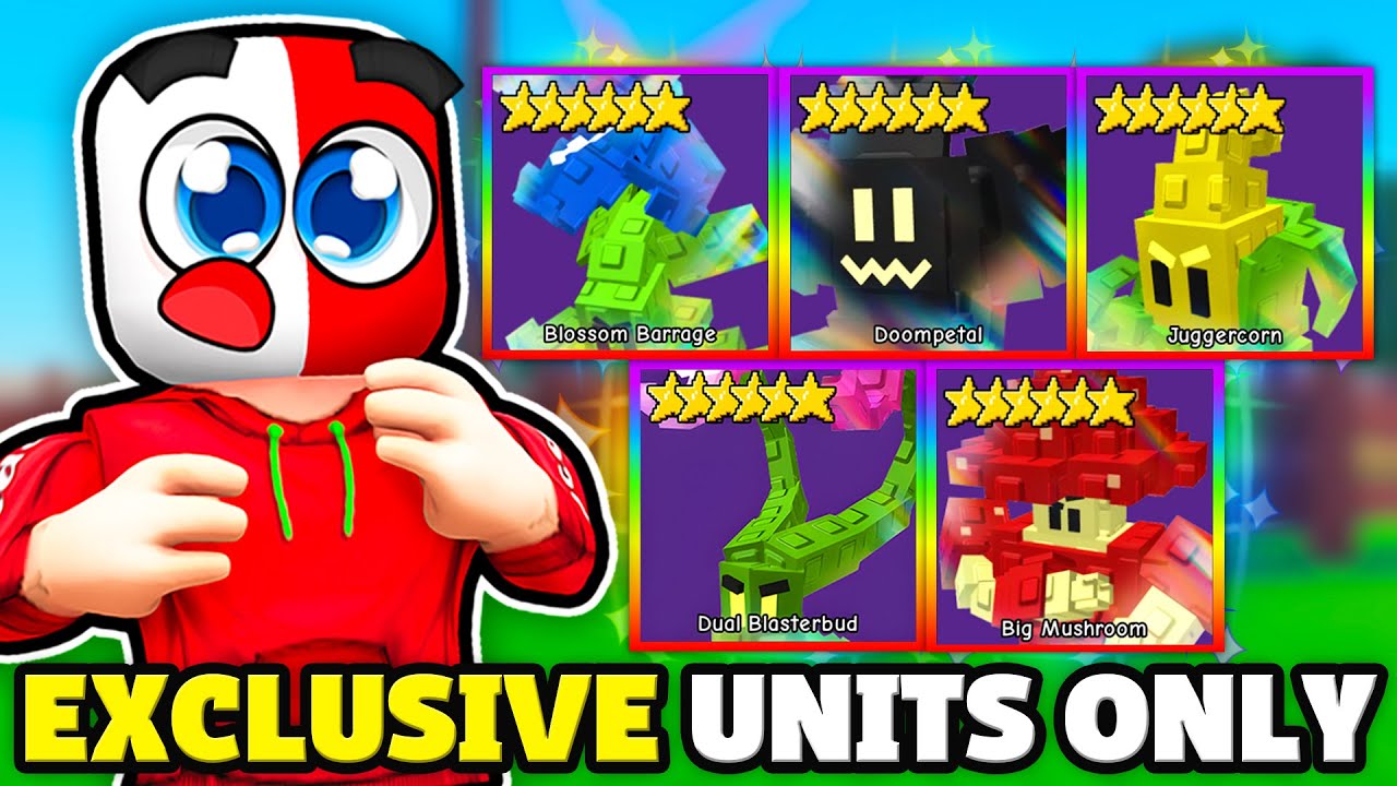 I Used OP EXCLUSIVE UNITS ONLY and its broken. (Garden Tower Defense)