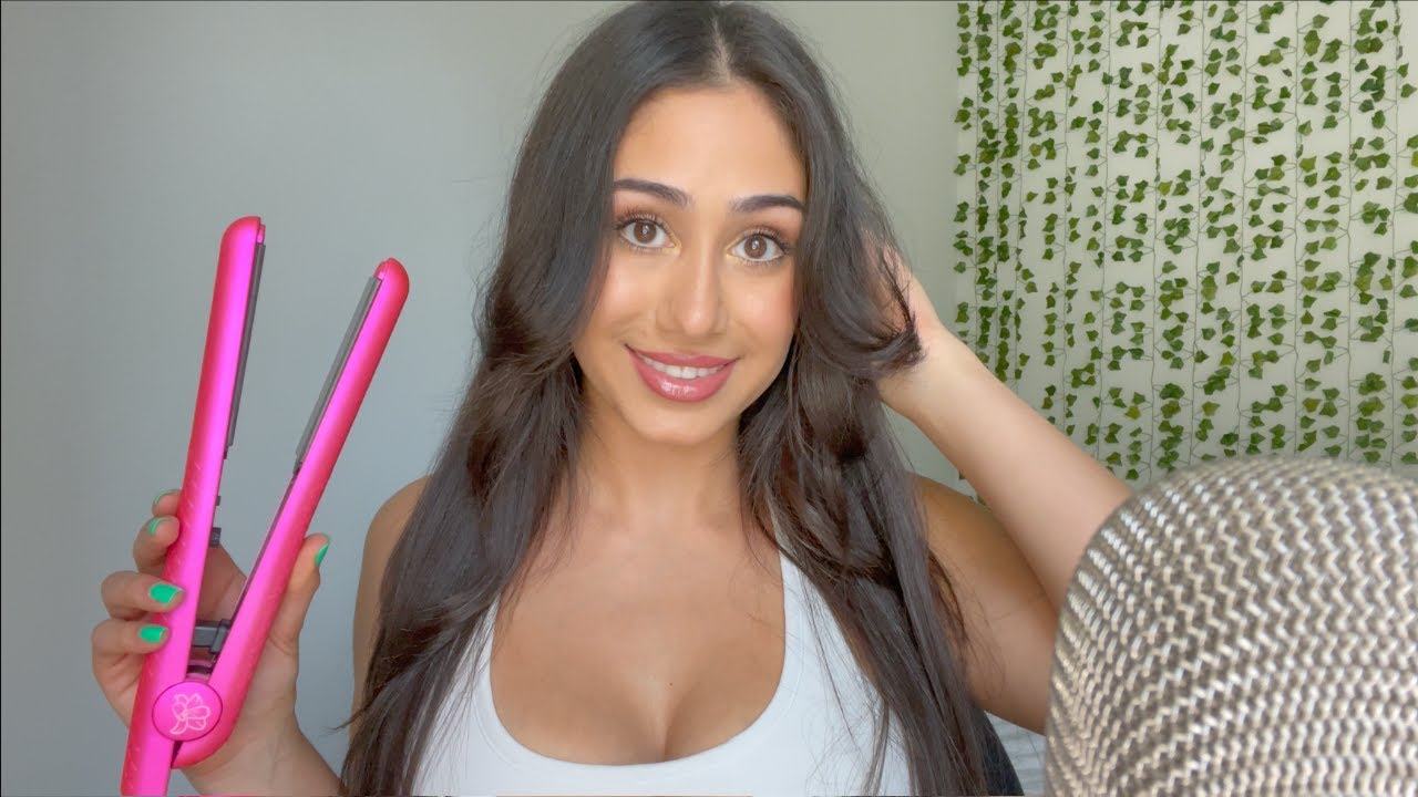 ASMR | Hair brushing / Styling & Life Update! (Tapping, Hand Movements, Rambling)