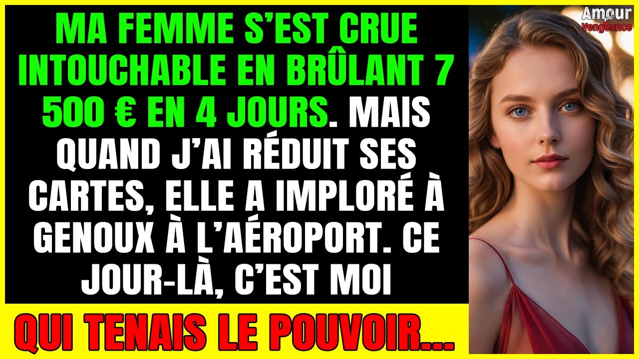 Ma femme dépensait 7 500 € en 4 jours… j’ai réduit ses cartes… elle a SUPPLIÉ en pleurs à l’aéroport
