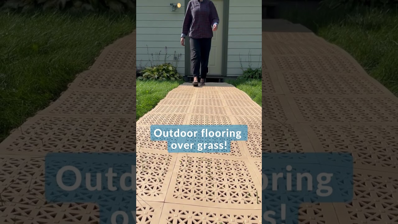 Can you put Outdoor Flooring Tiles over Grass?