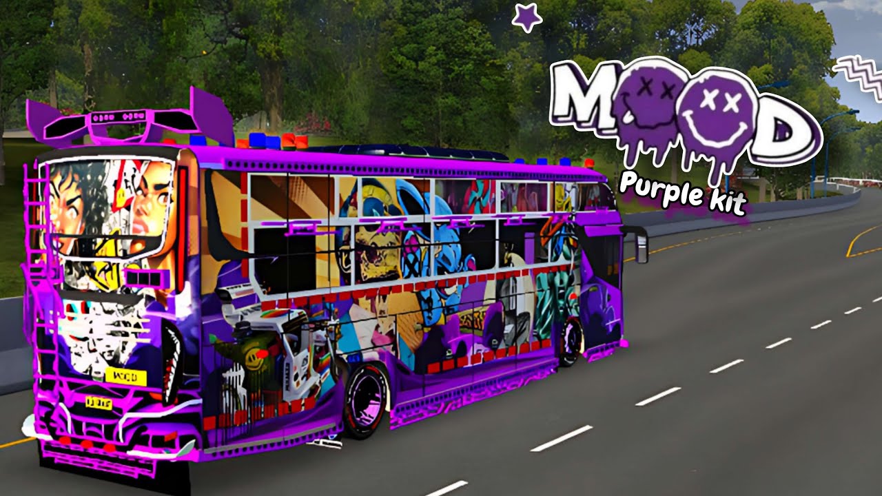 BUSSID PURPLE BODYKIT V3.7.1/ BUSSID BODYKIT/ check video description 👇 