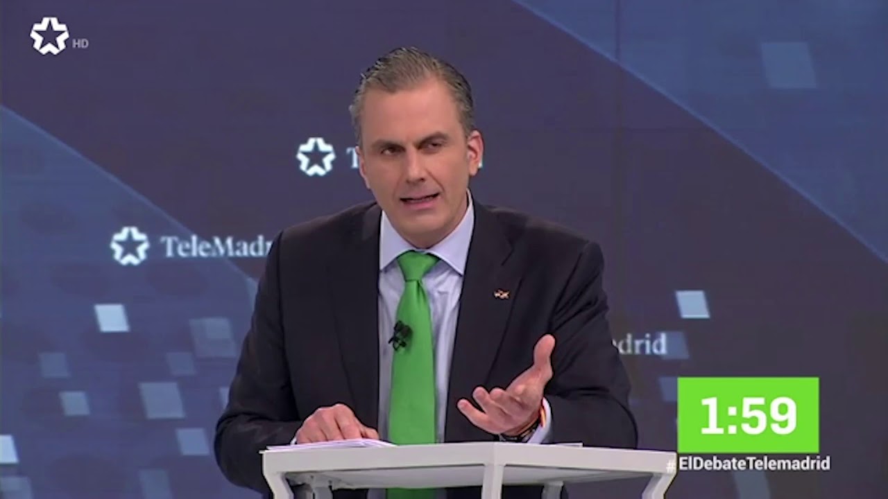 Intervenciones de Javier Ortega en el debate Telemadrid