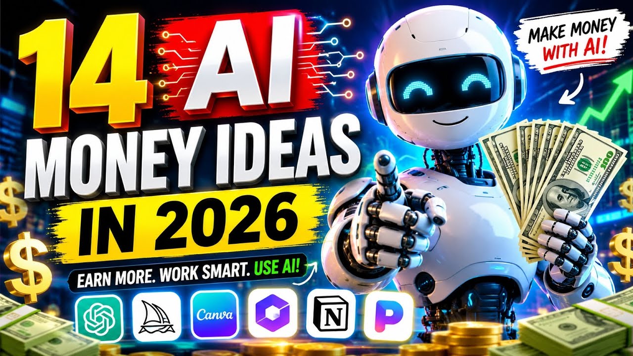 14 AI Money Ideas in 2026 💸 | Make Money Online With AI Tools