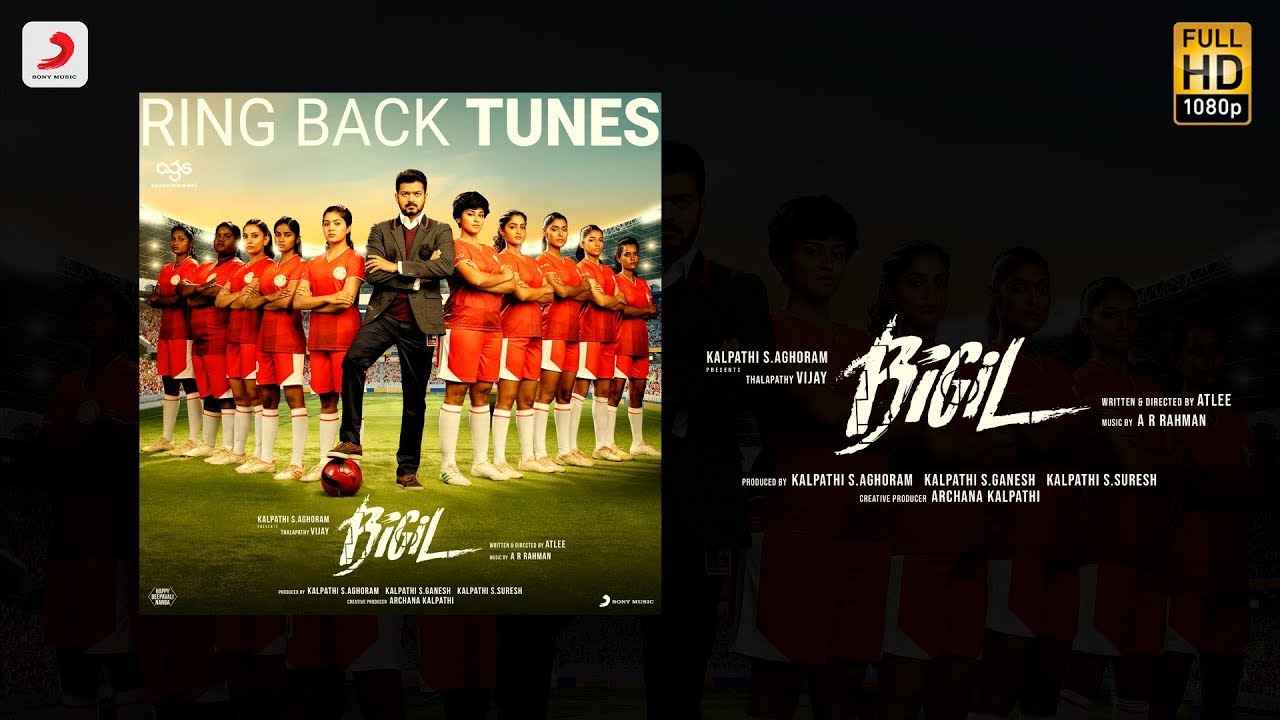 Bigil - Singappenney Caller Tune Codes | Thalapathy Vijay, Nayanthara | A.R Rahman | Atlee | AGS