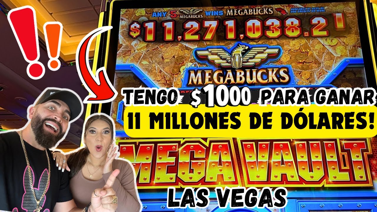 11 MILLONES 🤯 JUGUÉ MAQUINA CON UN MASIVO PROGRESIVO EN LAS VEGAS Y TENGO $1000 PARA GANAR