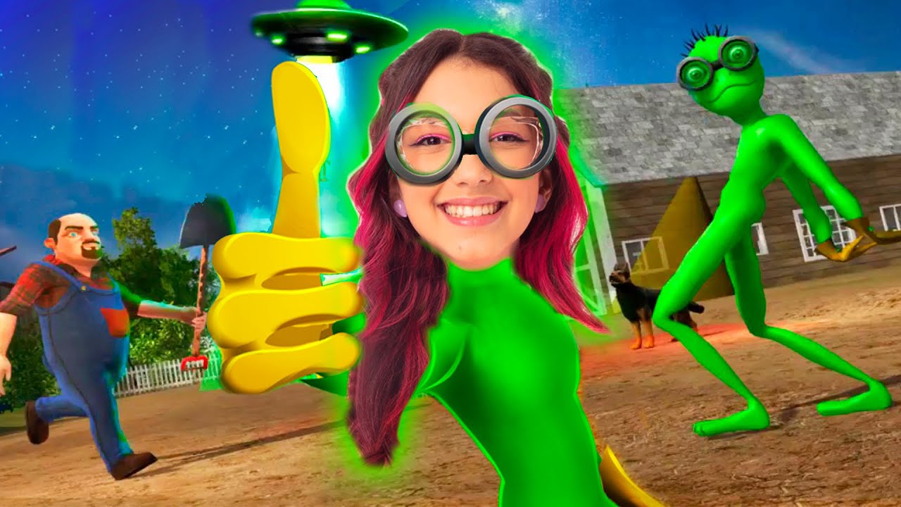 SALVANDO os ALIENS TIKTOKERS do VOVÔ ASSUSTADOR (Scary Green Grandpa Alien) | Luluca Games