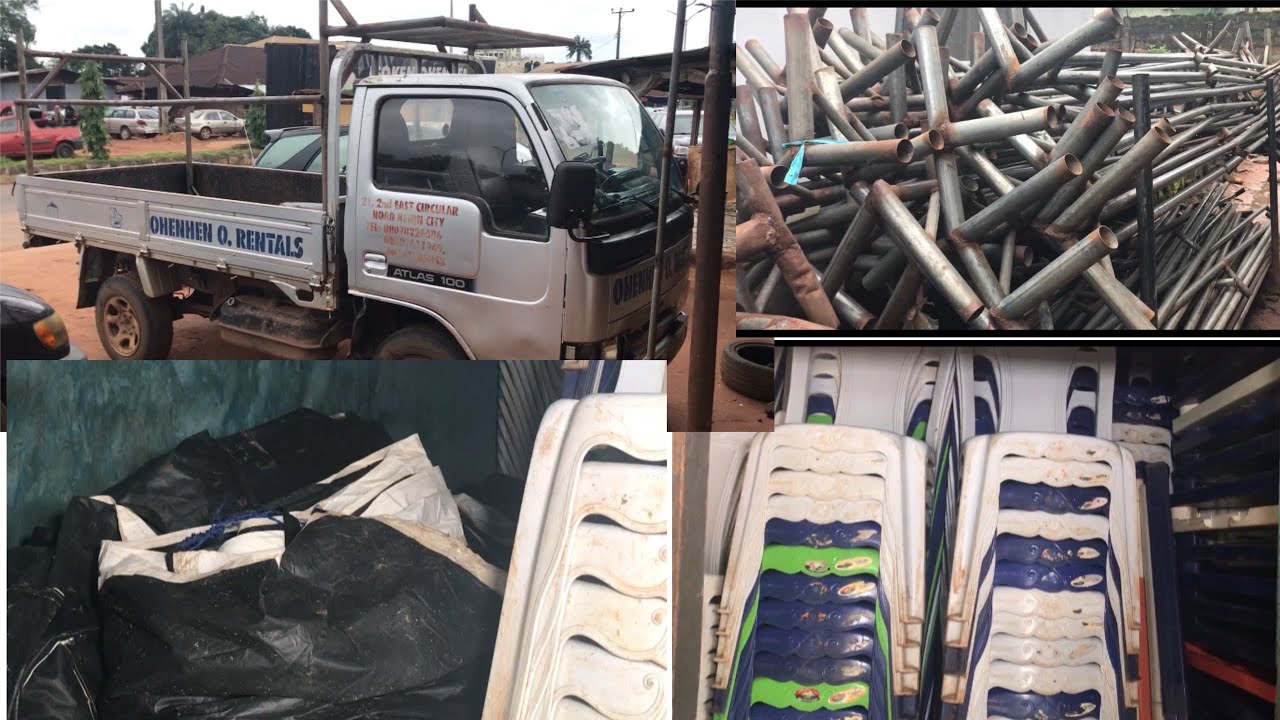 Price Of Renting All Kinds Of Canopies, Chairs, Drums, Tables With Free Delivery Within Benin City.