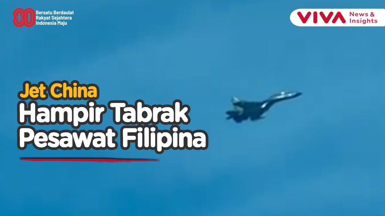 Jaraknya Dekat! Jet Tempur China Intimidasi Pesawat Filipina