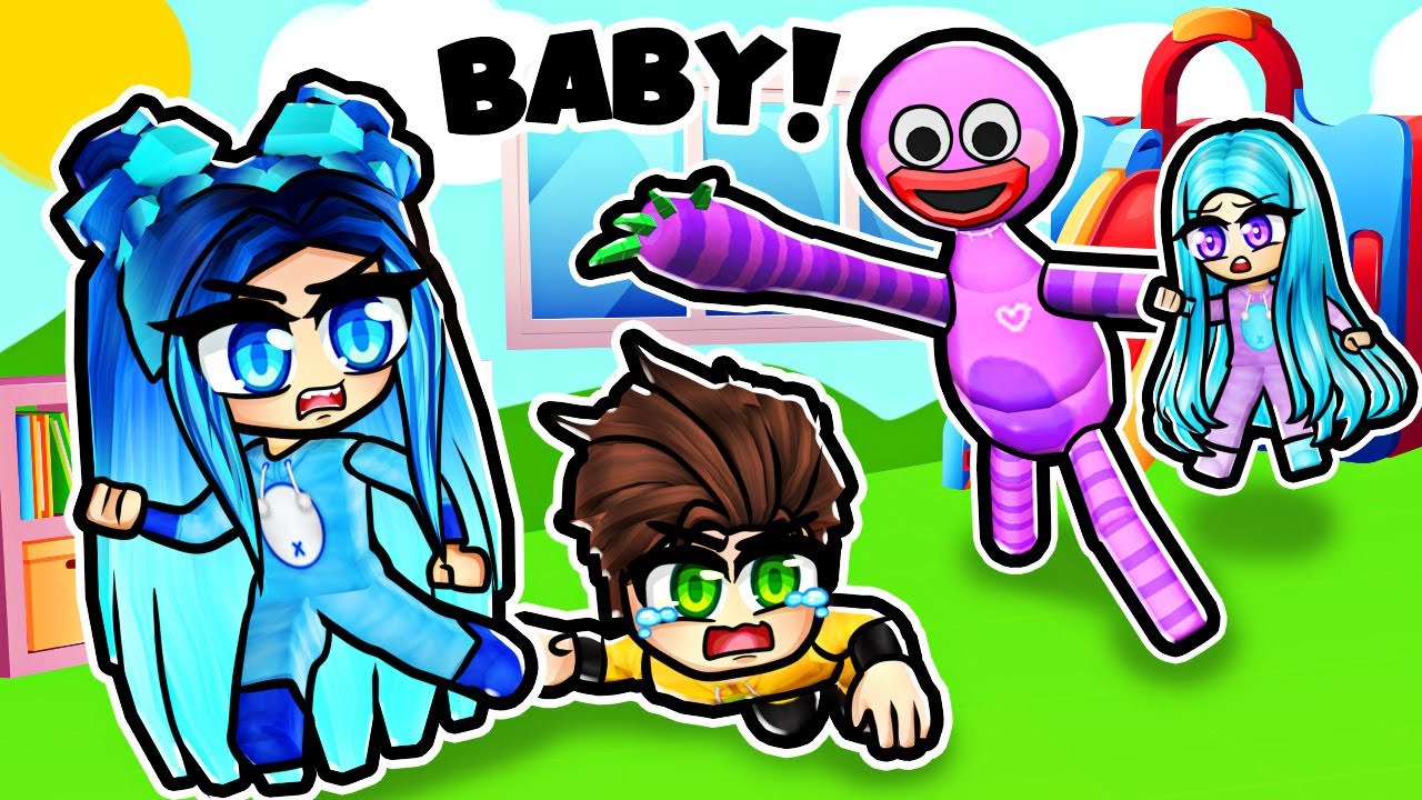 They LOCKED Us In Mr. Smiley's Roblox Daycare!