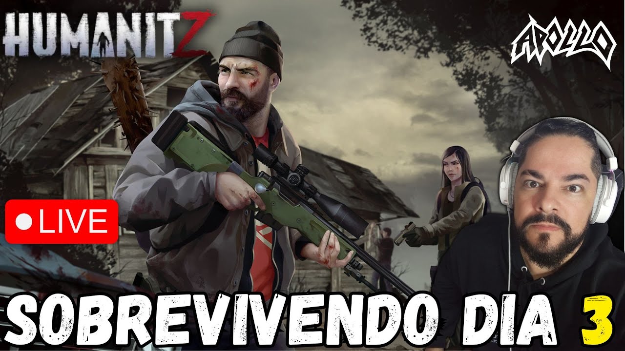 DIA 3 em HumanitZ 🔥 Base Forte e Zumbis no Chão!