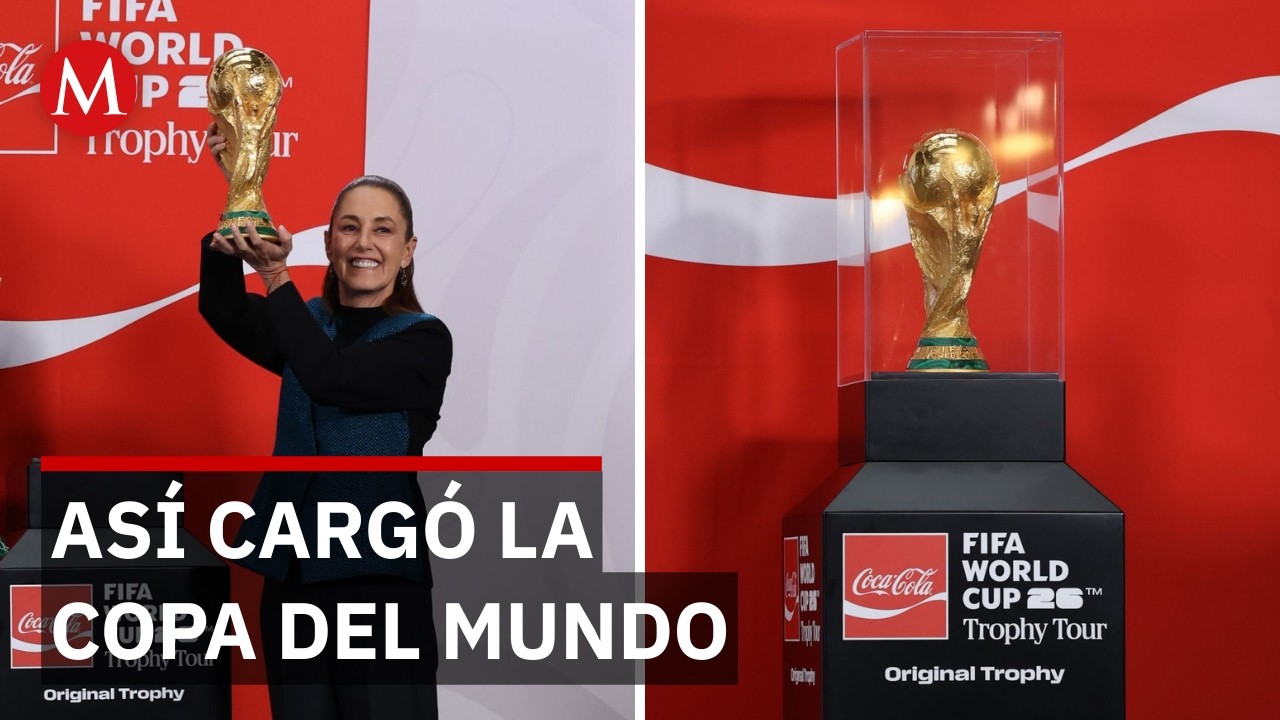 Sheinbaum revela el trofeo del Mundial 2026 en Palacio Nacional
