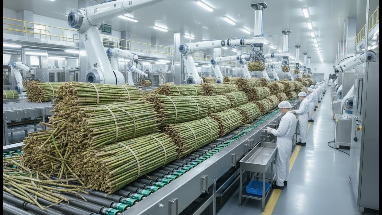 Inside The World’s Cleanest Sugar Factory Producing Pure White Sugar From Sugarcane | No Chemicals