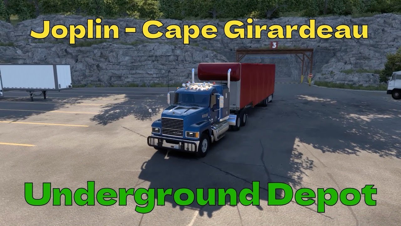 Underground Depot and endless forests - Missouri DLC American Truck Simulator