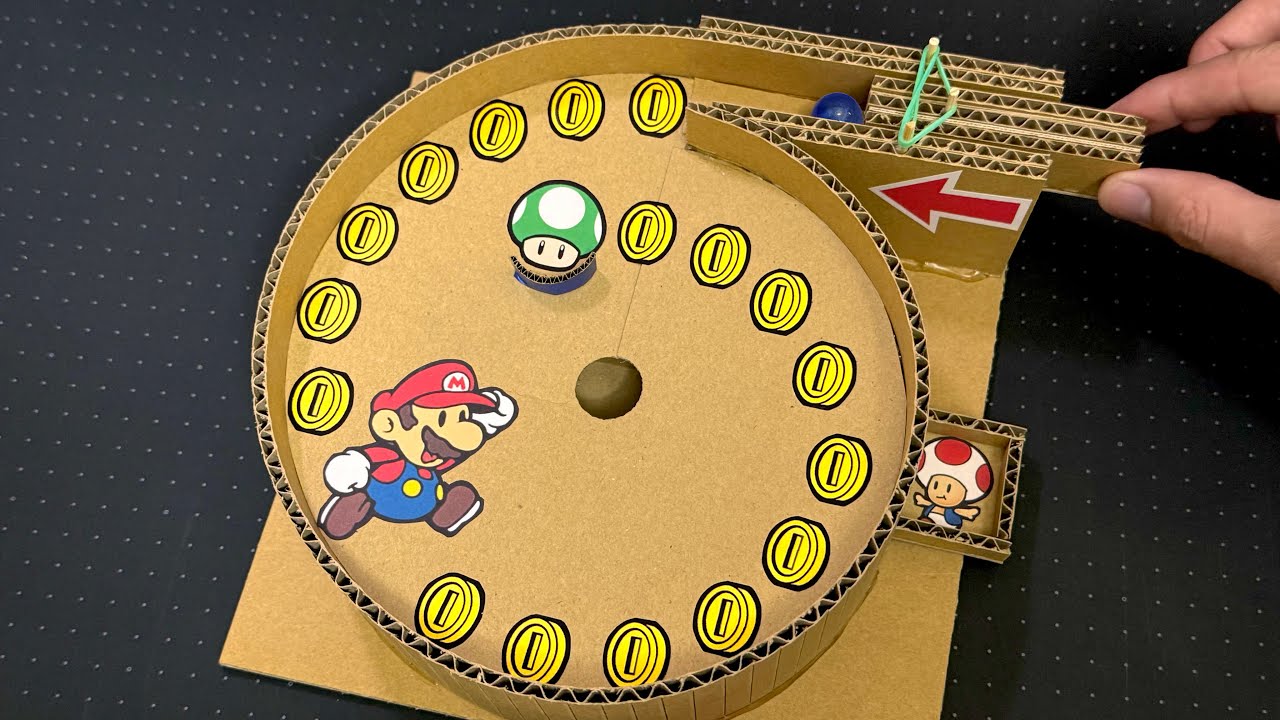 Handmade Rolling Marble ball Target Game. Tutorial