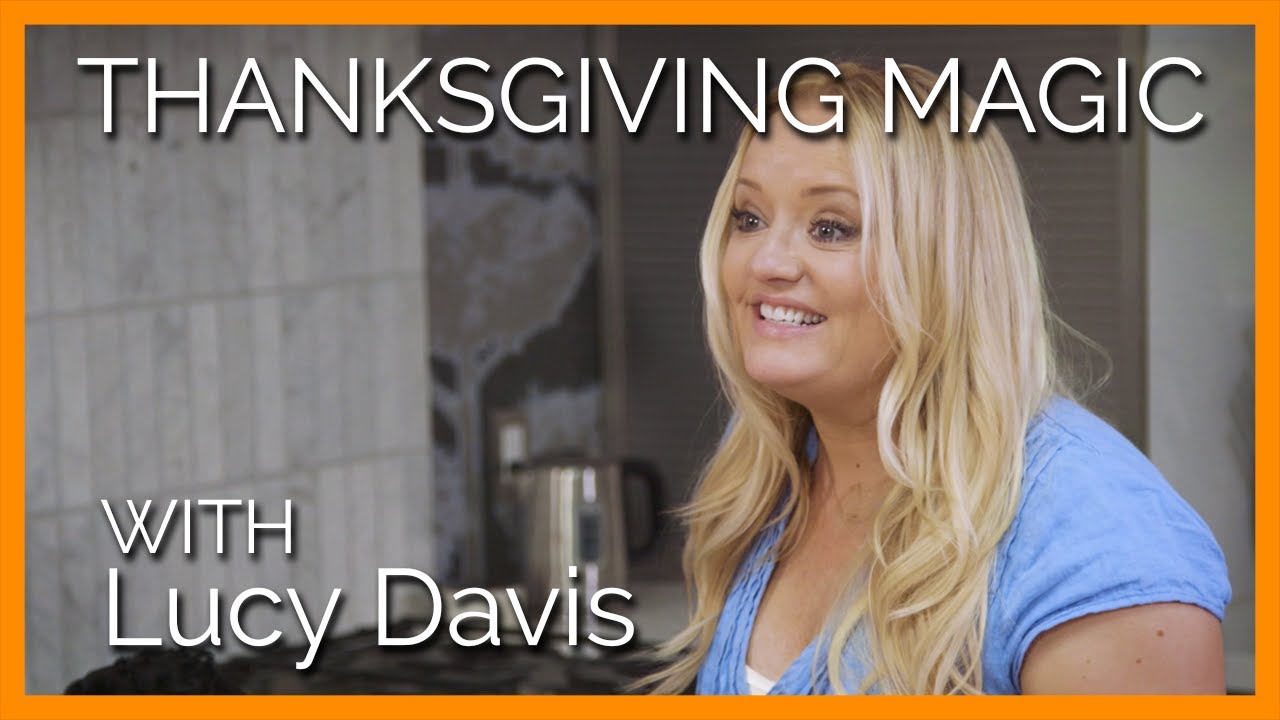 Lucy Davis Attempts to Make Thanksgiving Magic