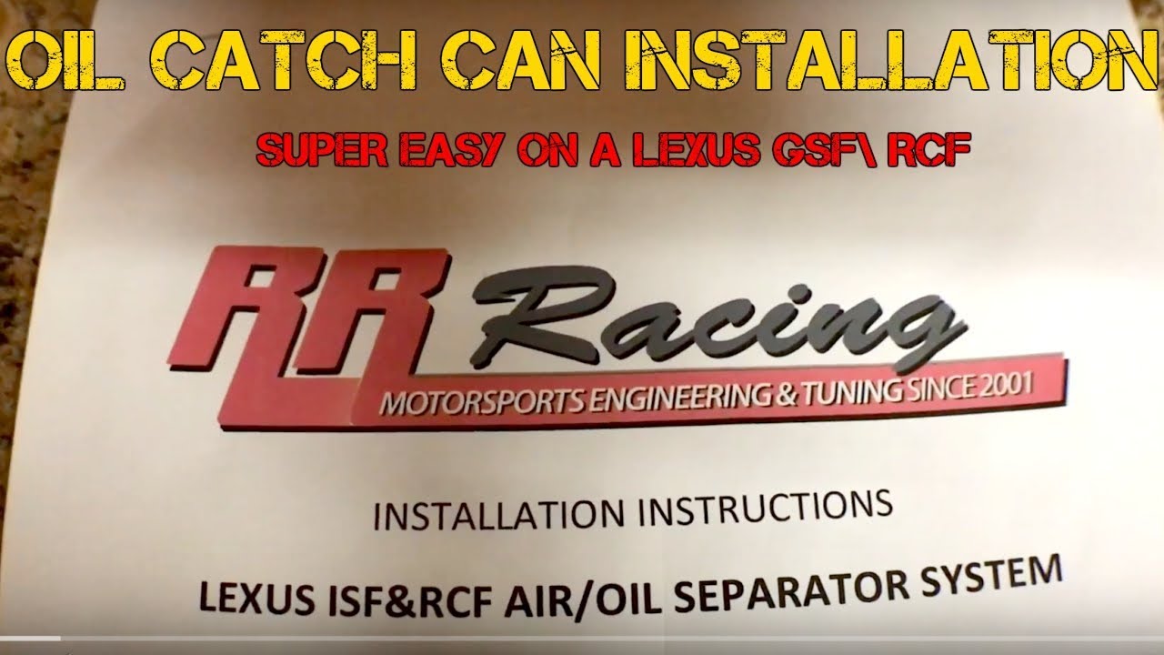 RR Racing Oil/Air Separator Install on Lexus GS F