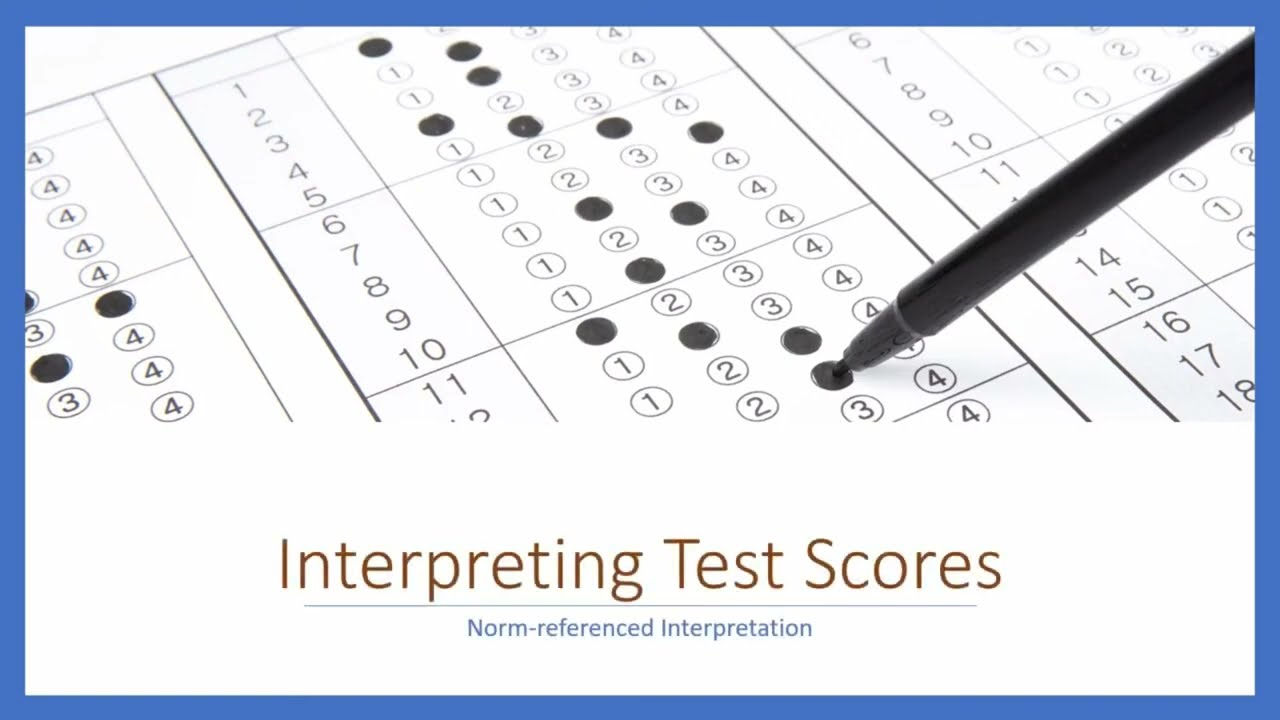 Norm Referenced Test Interpretation | Score Analysis Guide