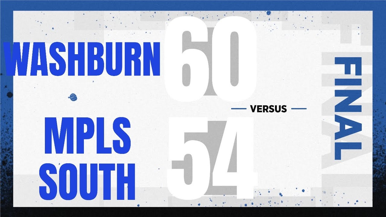 MPLS Washburn v MPLS South Game Highlights January 2024