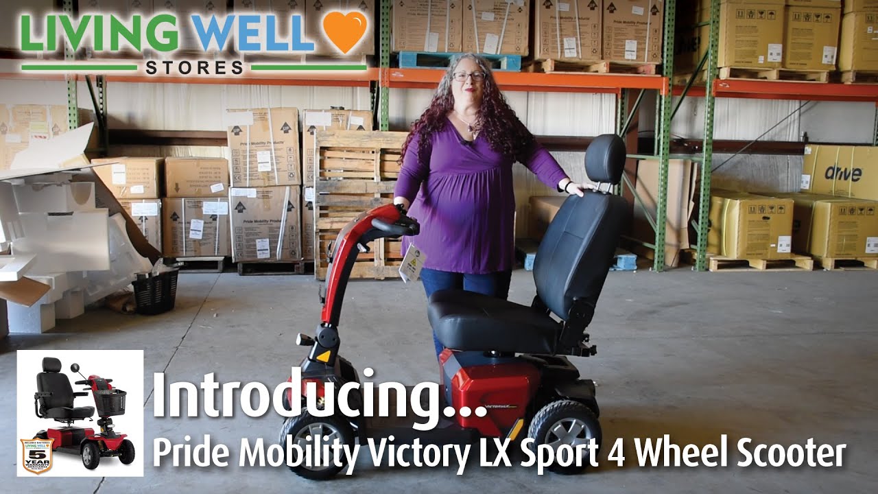Introduction to the Pride Mobility Victory LX Sport 4 Wheel Scooter