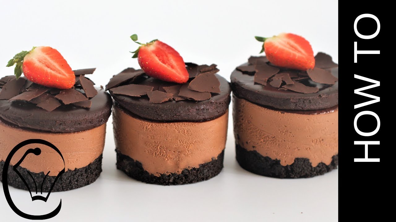 Eggless No Bake Chocolate Cheesecakes No Egg Mini Dessert No Oven