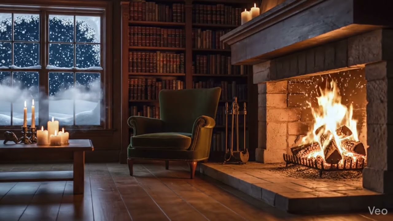 You’re Safe Here ❄️🔥| Cozy Fireplace & Snow Ambiance