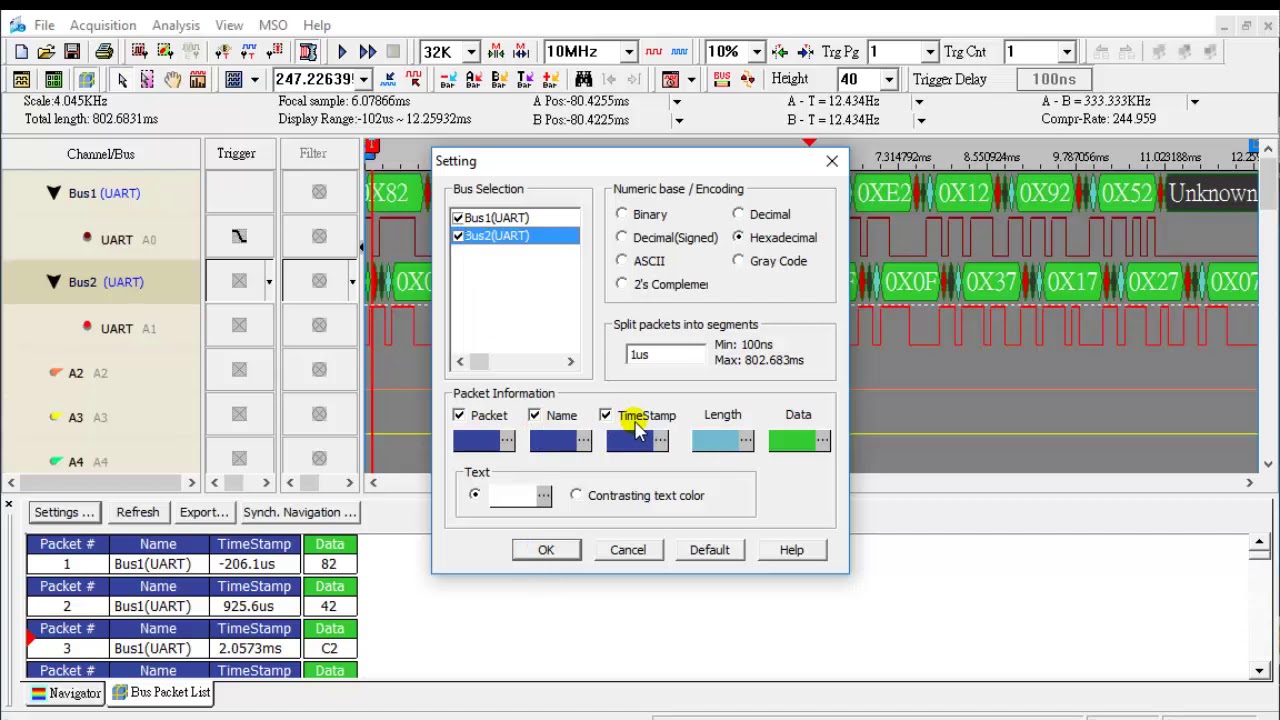 LAP-C : How to measurement UART bus