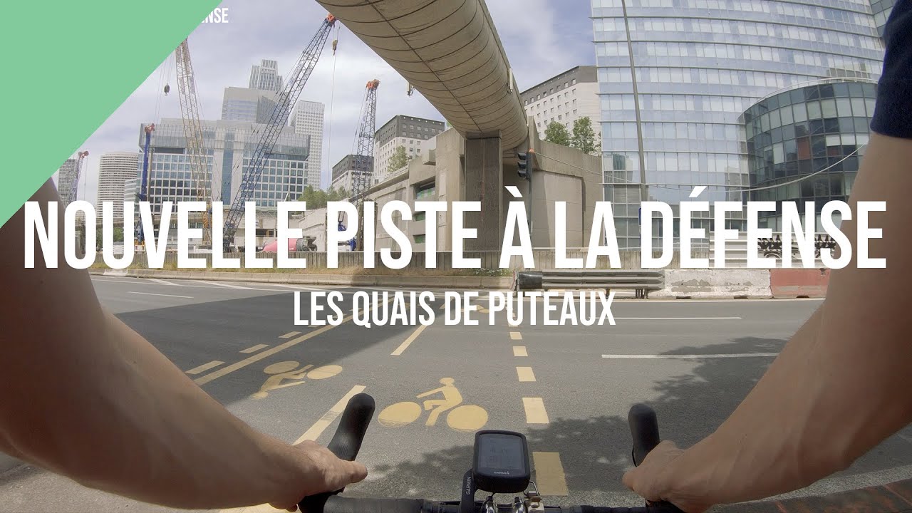 Une nouvelle piste cyclable à la Défense
