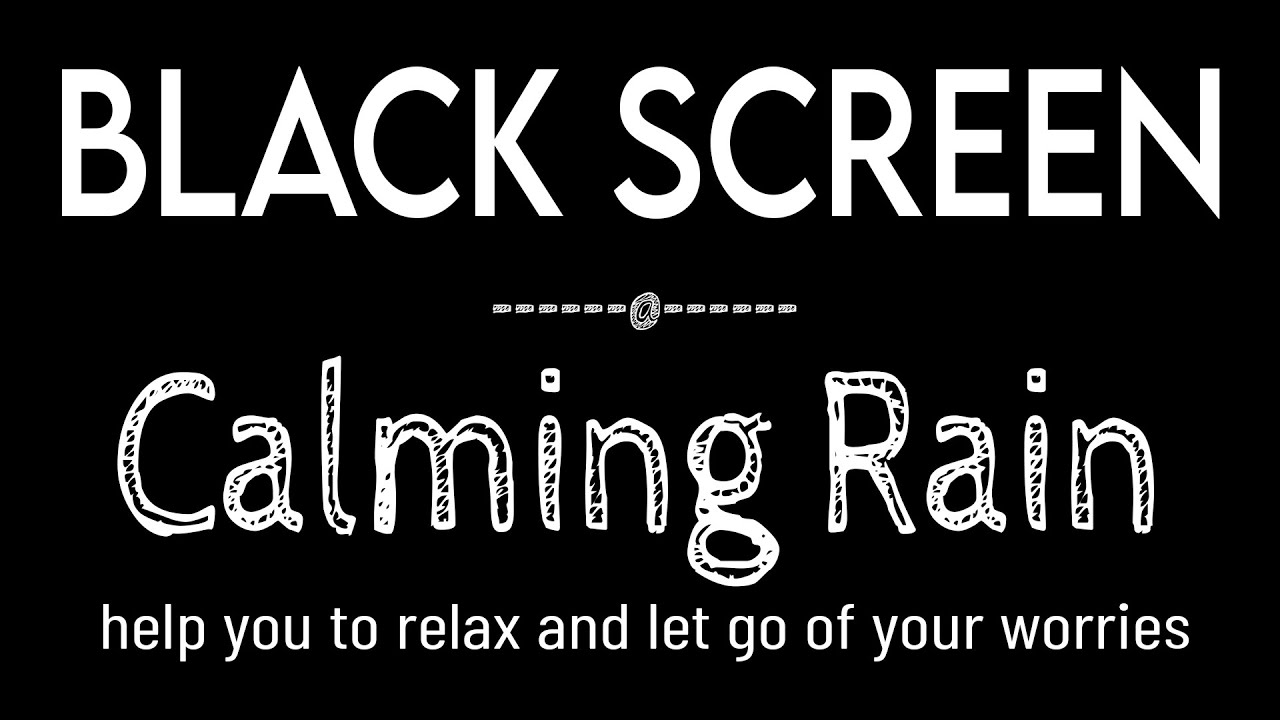 Fall Asleep Immediately with Calm Rain Sounds Black Screen, Rain Sleep Sounds