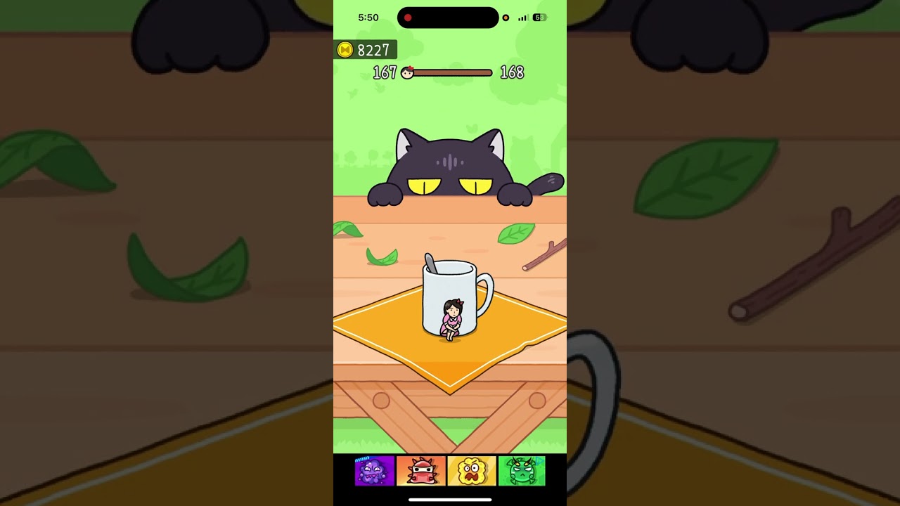 ねこみつのベルトコンベアで運ばれる主人公！