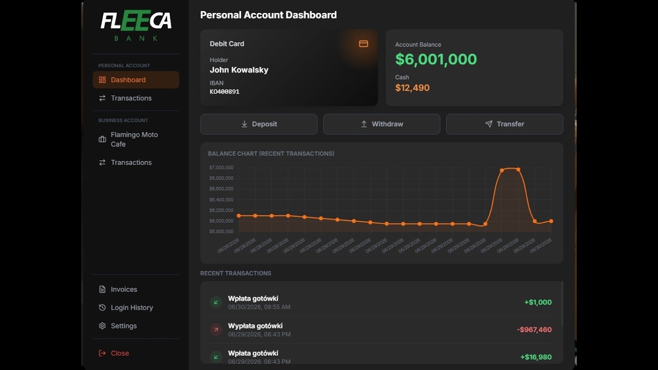Advanced Banking for ESX