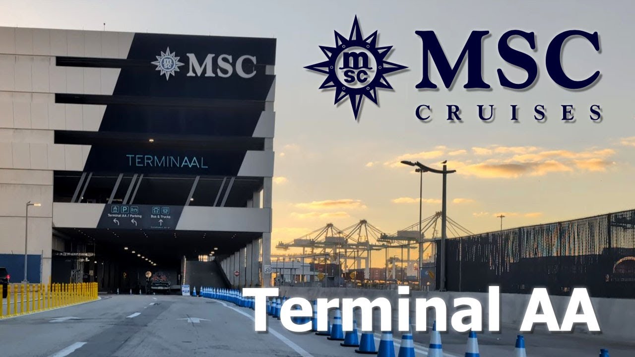 How to get to the New Port of Miami - MSC Cruises Terminal AA - Drive in - Parking and Drop off.