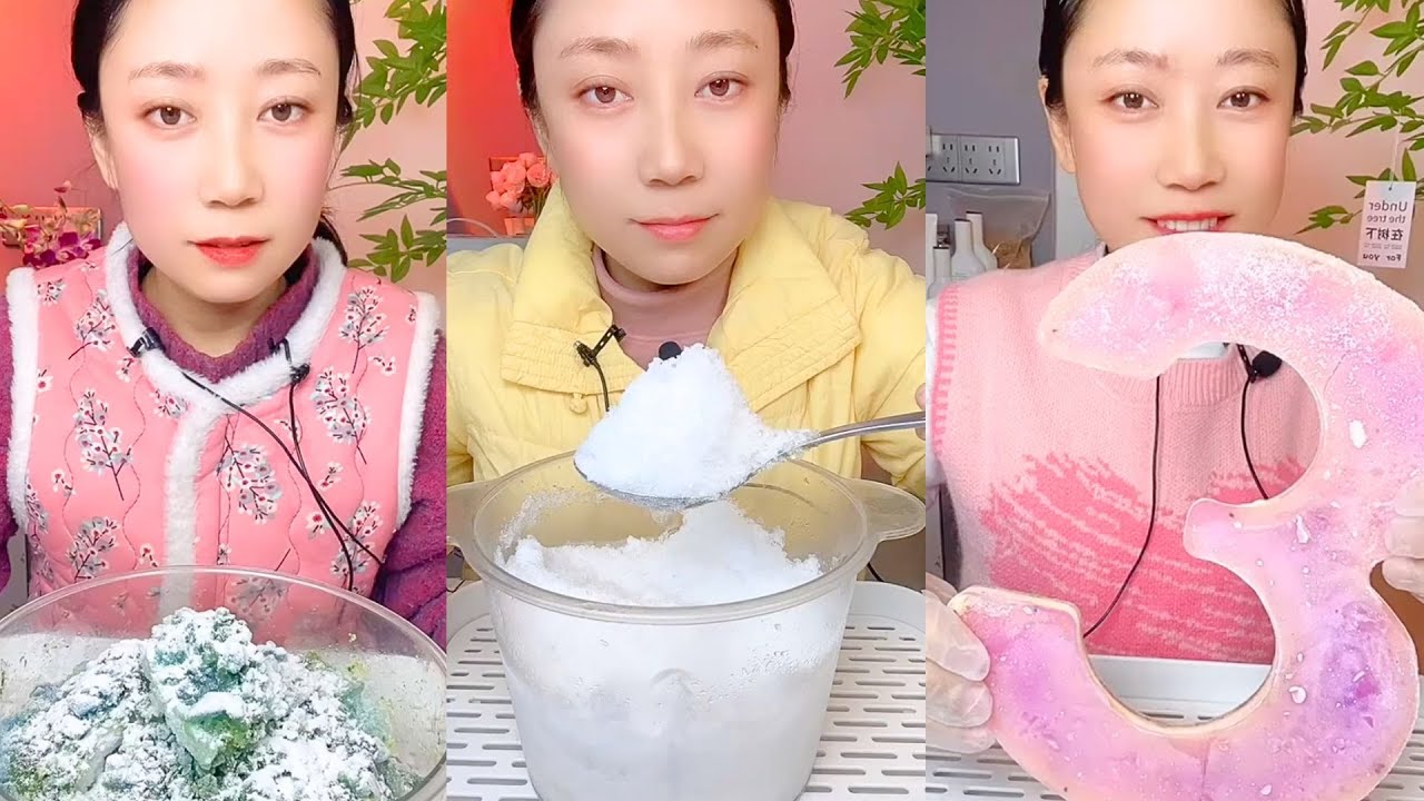 Handmade Shaved Ice Eating Show | Calm Ice ASMR Mukbang #9