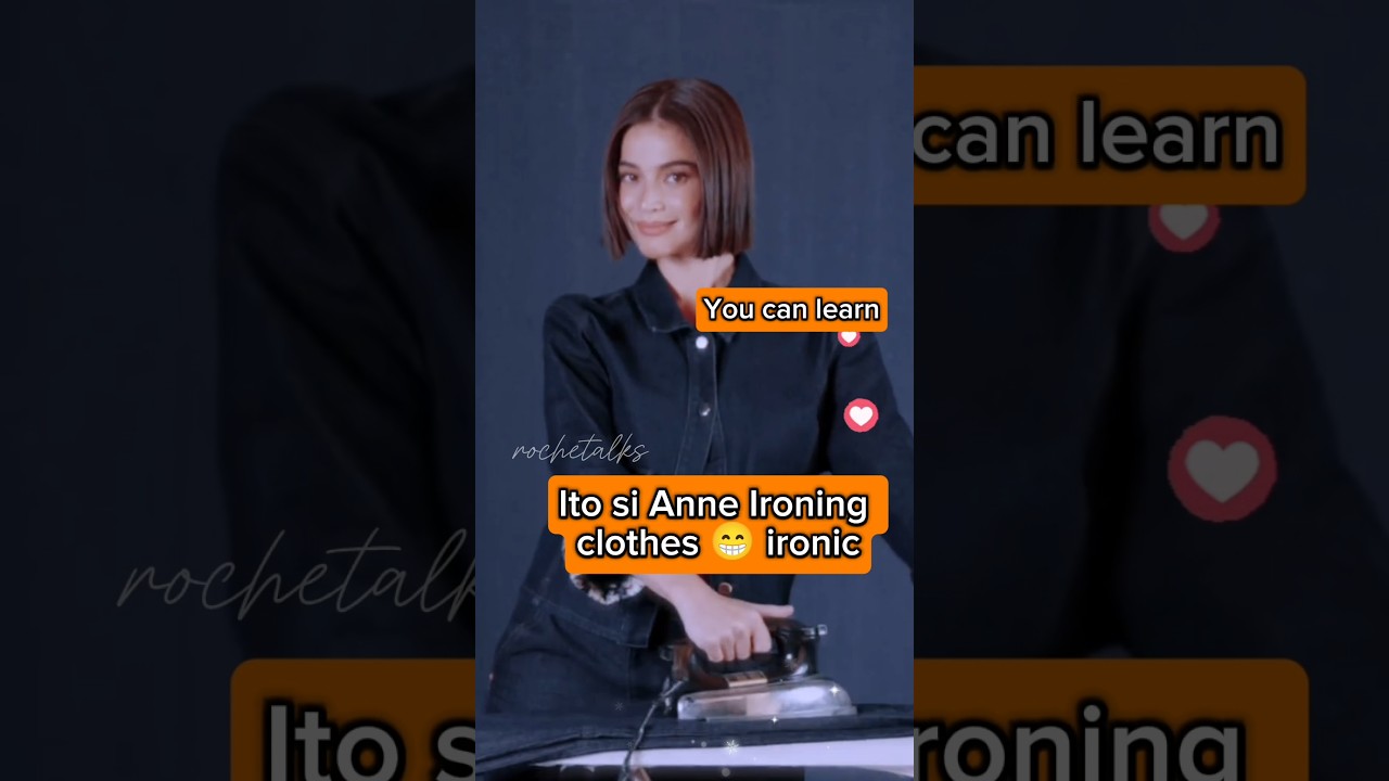 Anne Curtis Ito Ironing clothes isn't it ironic? #shorts #annecurtis #viralvideo