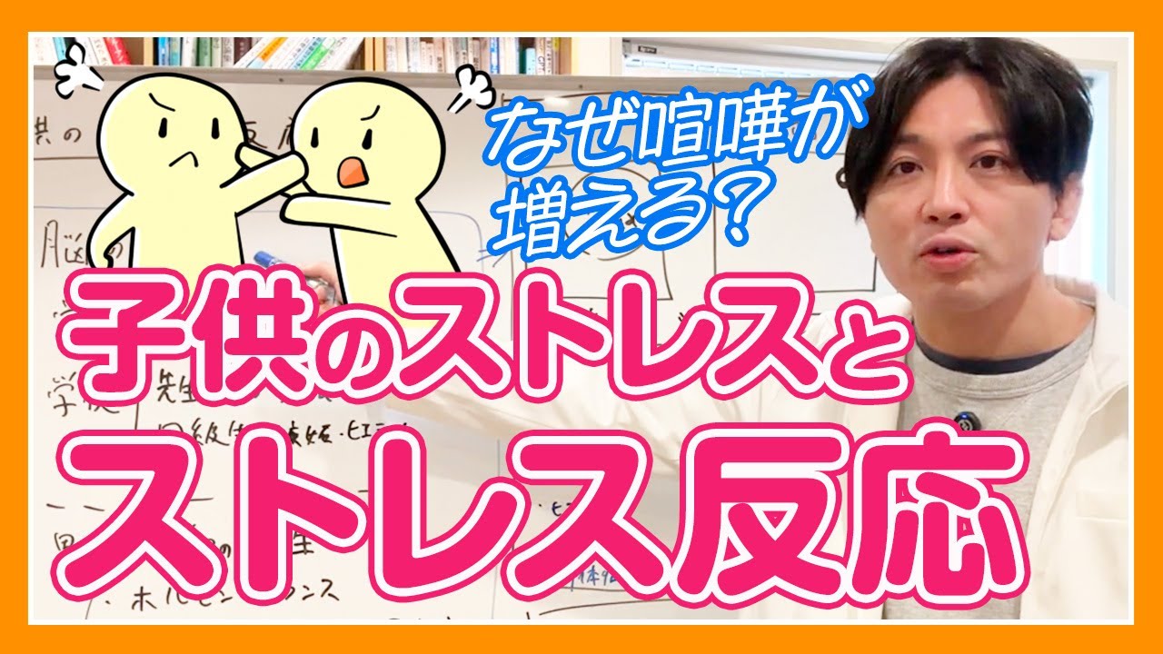 子供のストレスとストレス反応　なぜ喧嘩が増え、身体の調子が悪くなるのか？　＃抑制　＃抑圧　＃否認