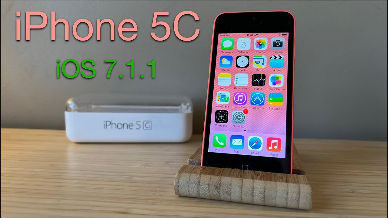 Unboxing an iPhone 5C running iOS 7.1.1