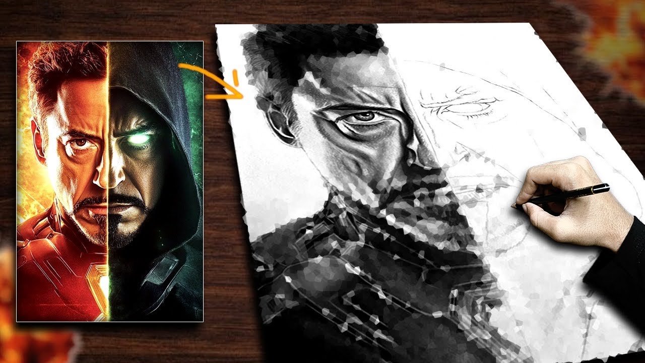 How to draw Tony Stark | Dr. Doom | Doomsday Series (Part 1)