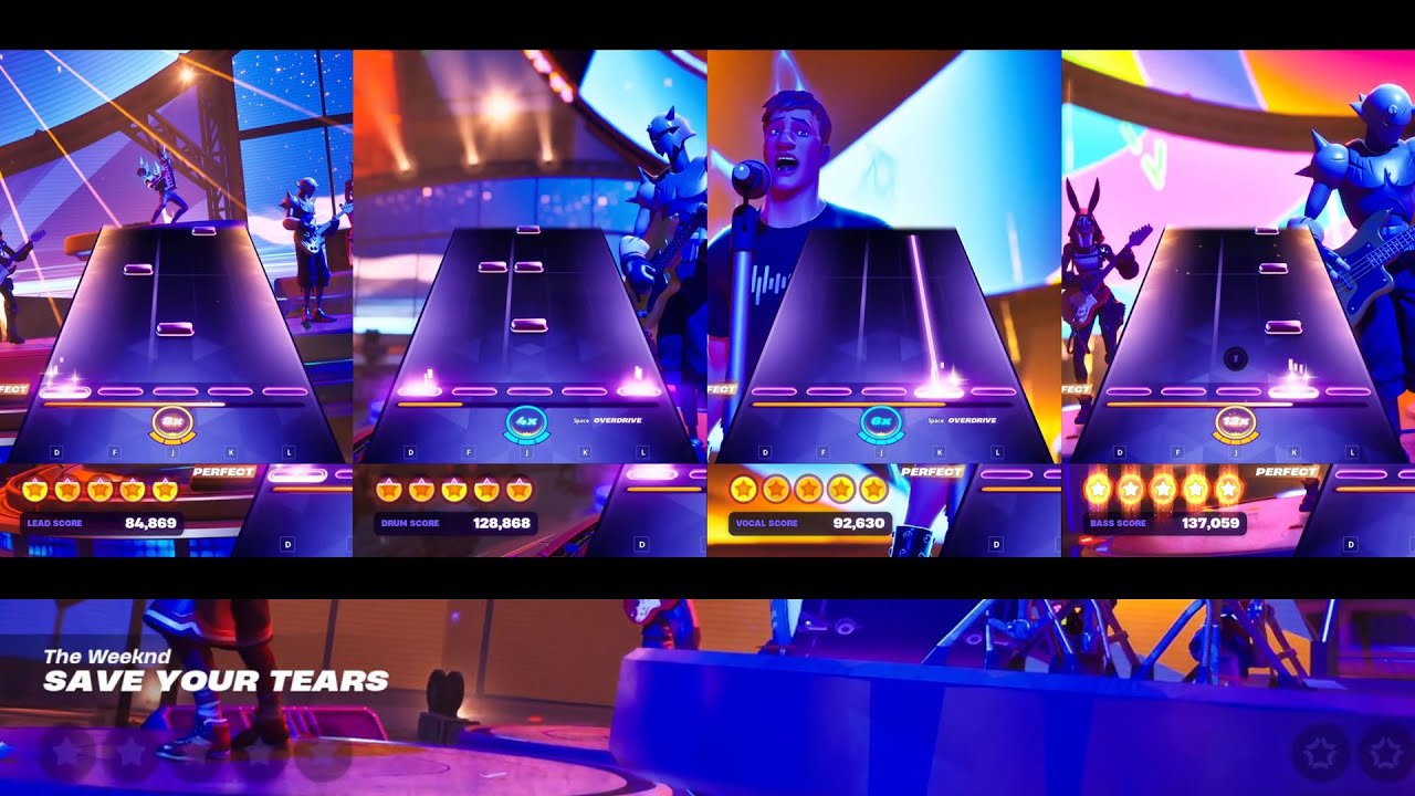 Fortnite Festival - Save Your Tears (Expert w/ All Instruments) Flawless 100% Gameplay [PC]