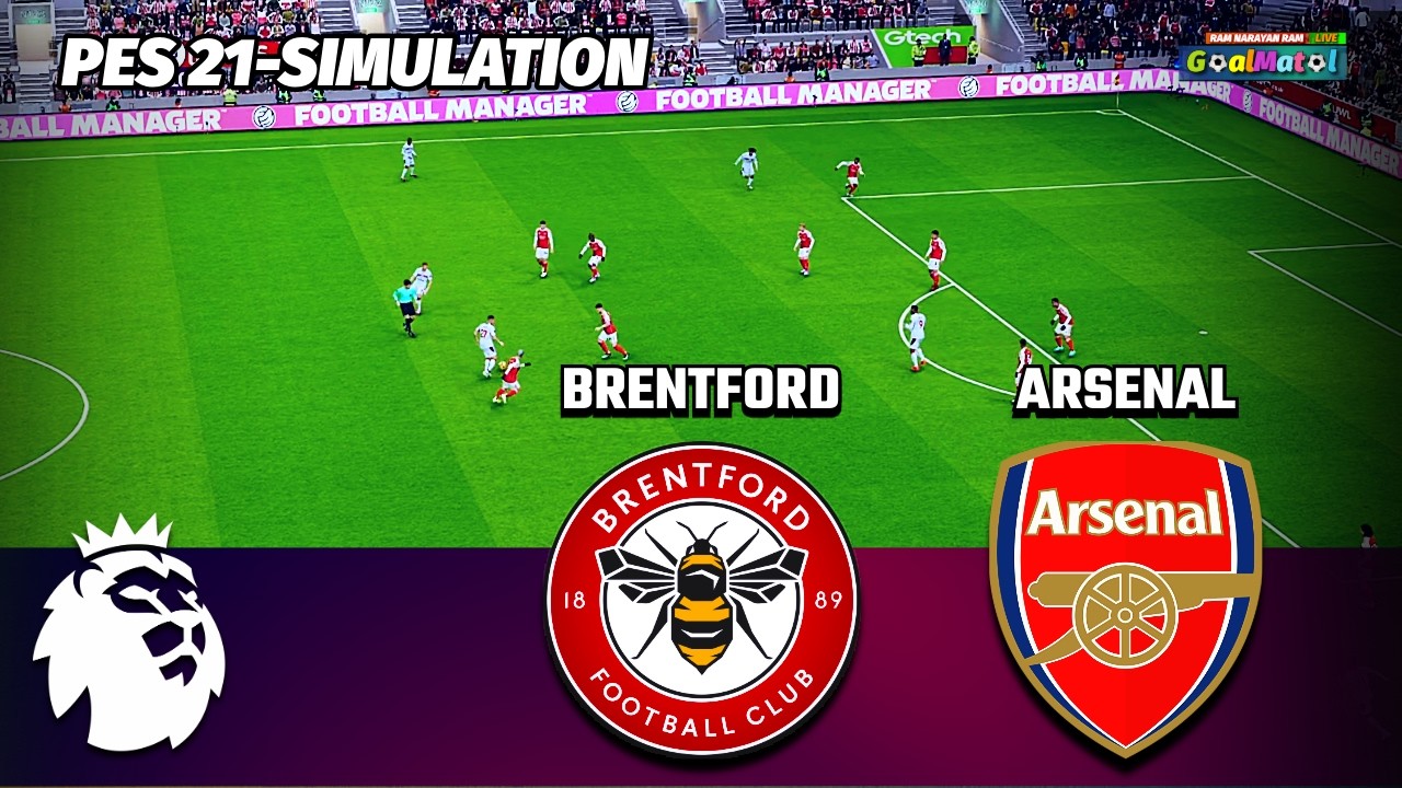 BRENTFORD vs ARSENAL | Premier League Thriller | PES 2021 Simulation Full Match HD ⚽