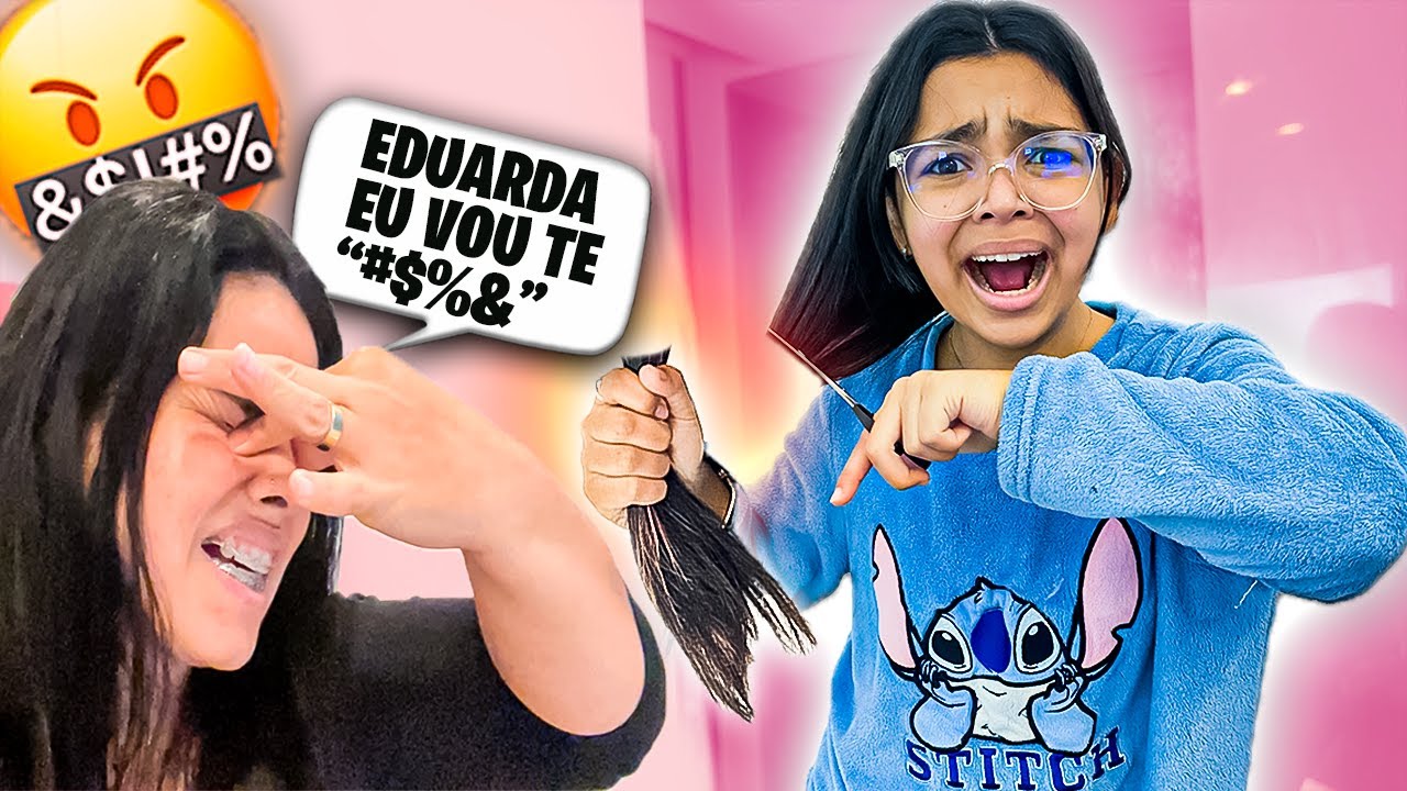 CORTEI MEU CABELO SOZINHA EM CASA!