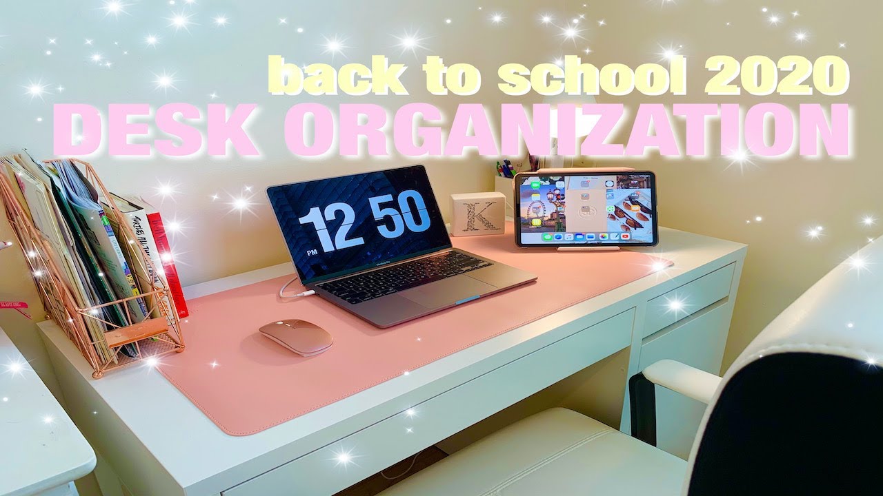 ONLINE SCHOOL PREPARATION | back to school 2020 | desk organization + mini haul ♡