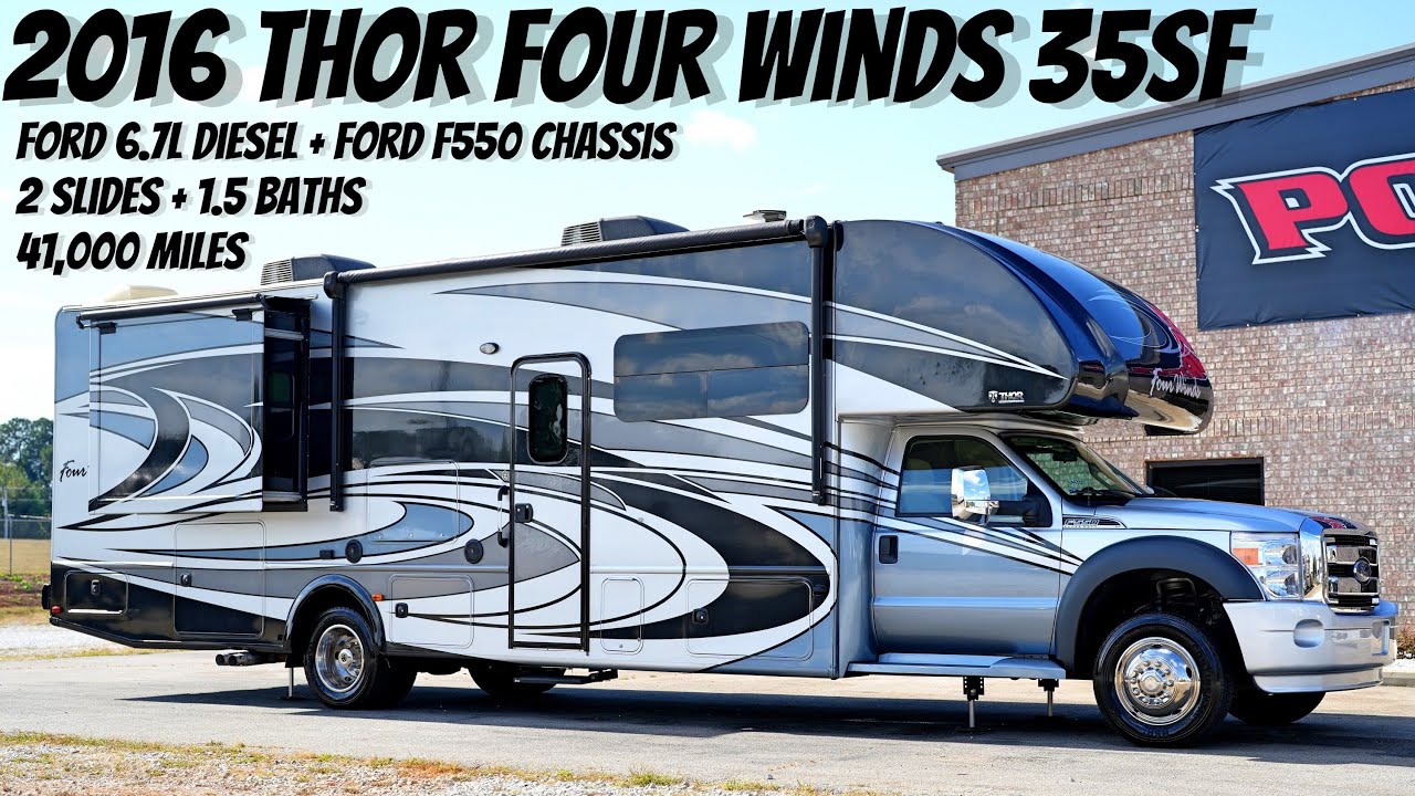 2016 Thor Four Winds 35SF 1.5 BATH Super C Class Ford 6.7L Diesel from Porter’s RV Sales - $119,900