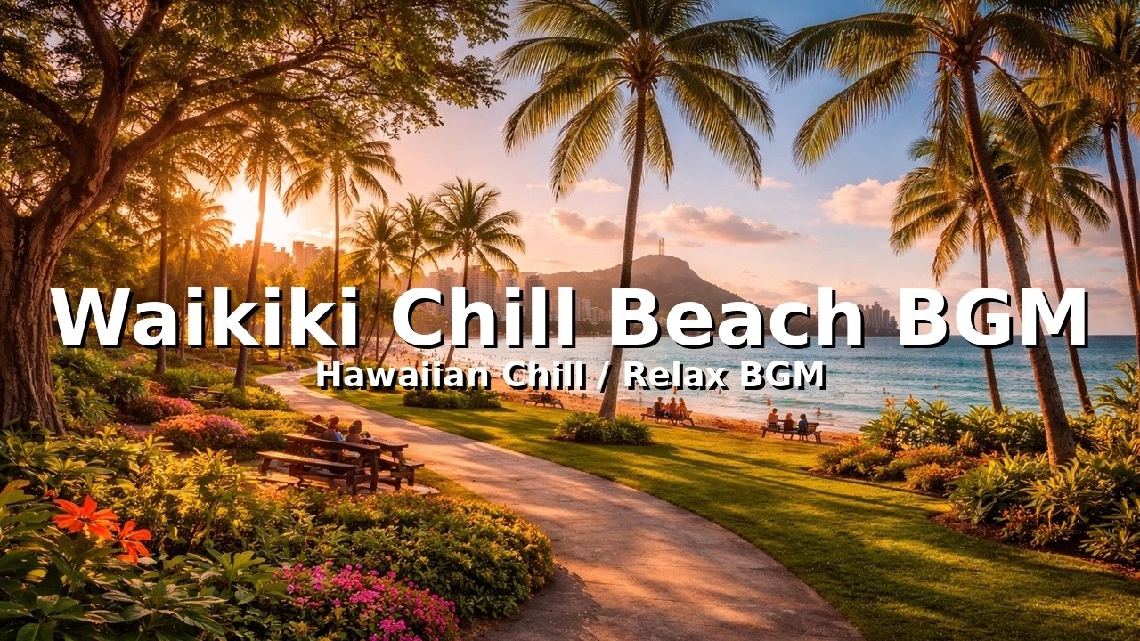 🌊 Waikiki Chill Beach BGM 🌴Hawaiian Chill / Relax BGM