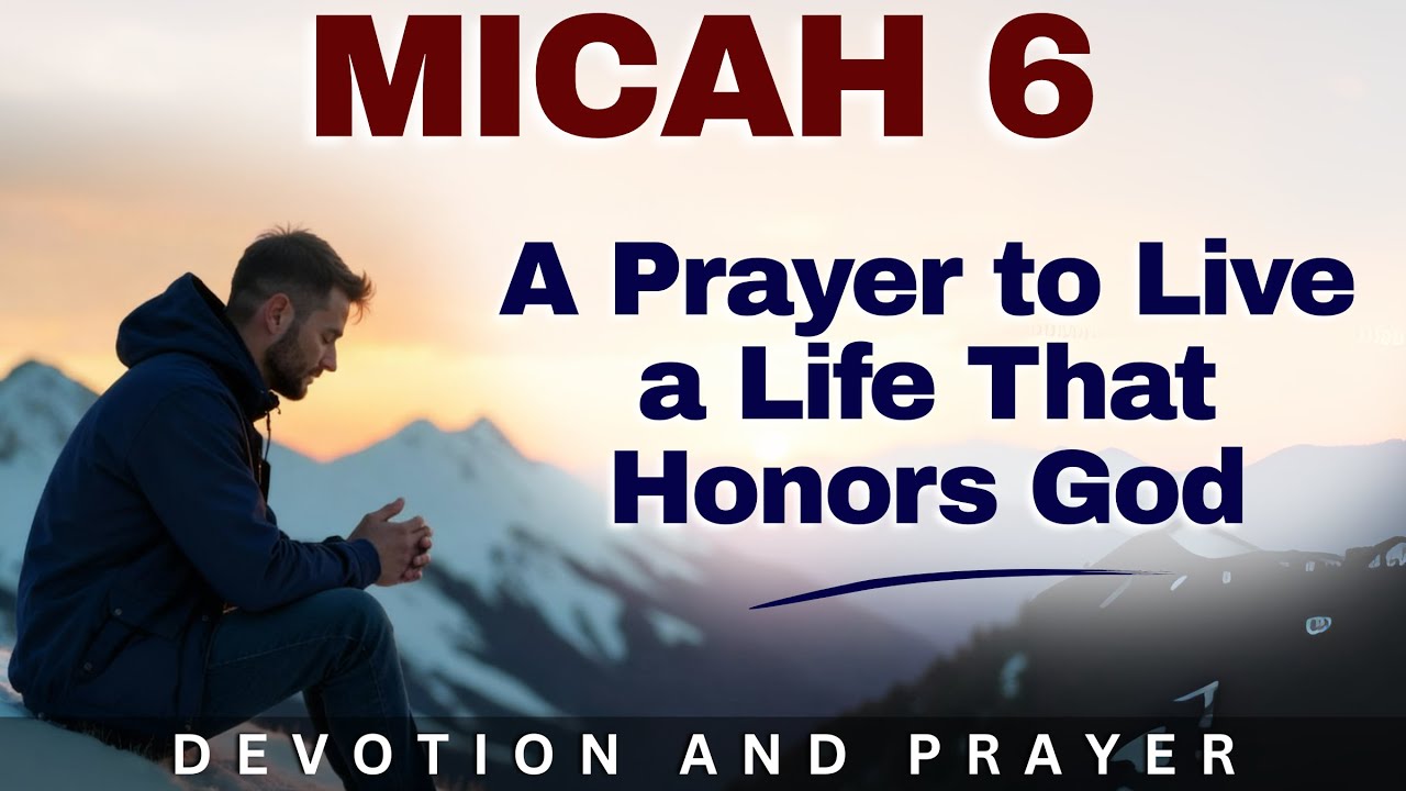 &ldquo;Act Justly, Love Mercy, and Walk Humbly With Your God.&rdquo; &mdash; Micah 6:8 | Morning Prayer and Devotion