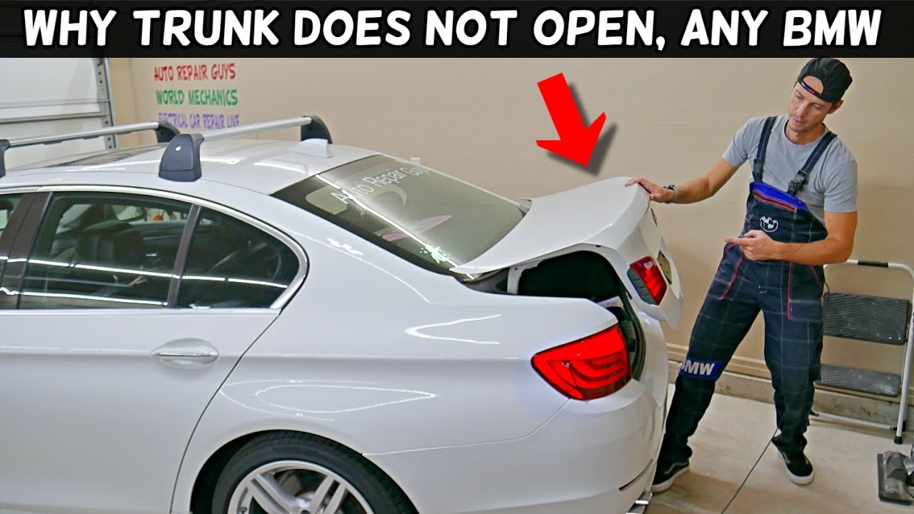ПОЧЕМУ НЕ ОТКРЫВАЕТСЯ БАГАЖНИК НА BMW X1 X2 X3 X4 X5 X6 F10 F30 F11 F31 F32 F25 F26 E90 E60 E91 E61