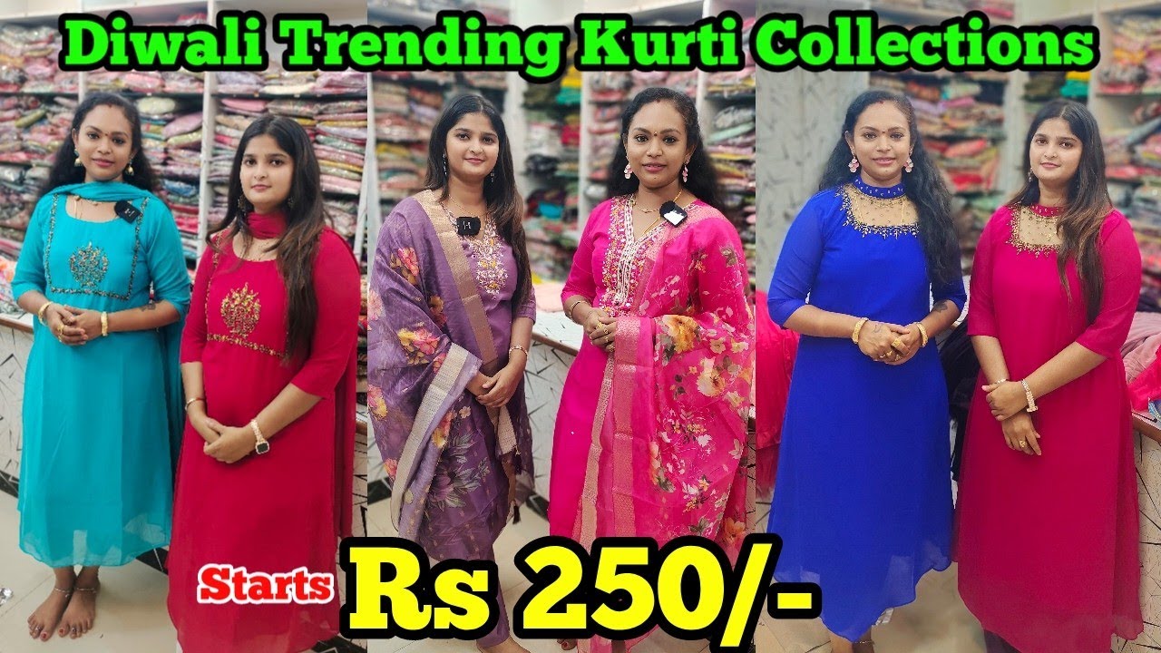 ‼️250 ரூபாய் முதல் Diwali Collections / Insta Trending Kurtis‼️