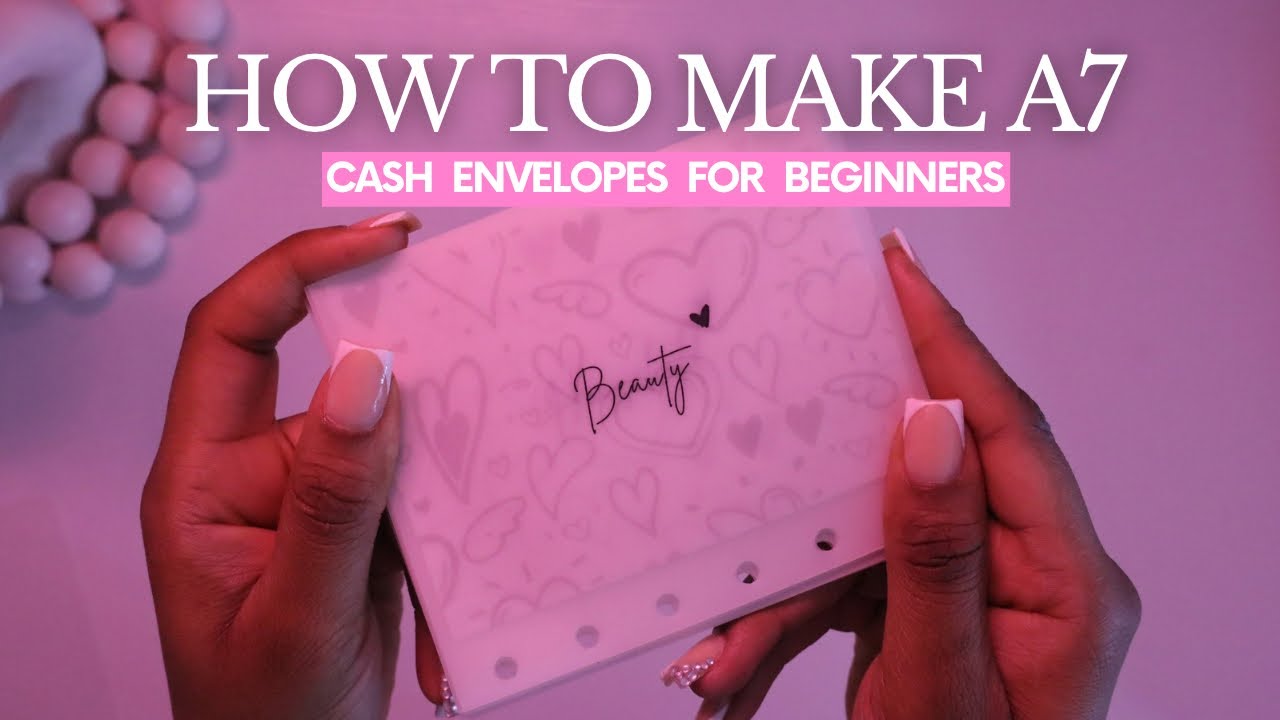 How to Make A7 Cash Envelopes MATTE VELLUM for beginners