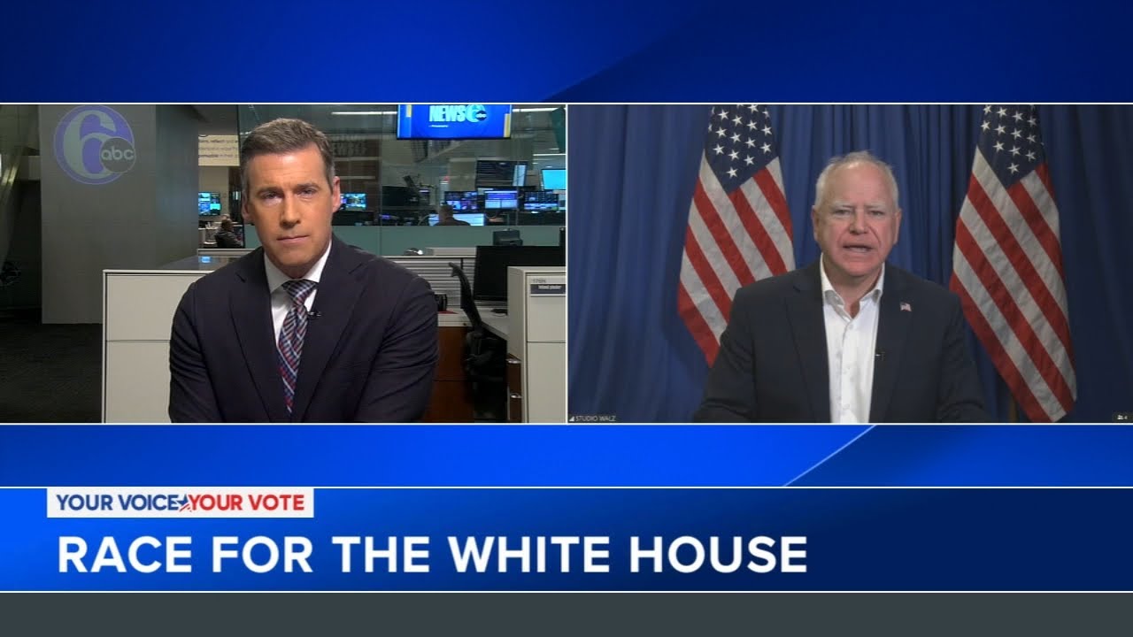 Action News anchor Brian Taff's full interview with VP nominee Gov. Tim Walz