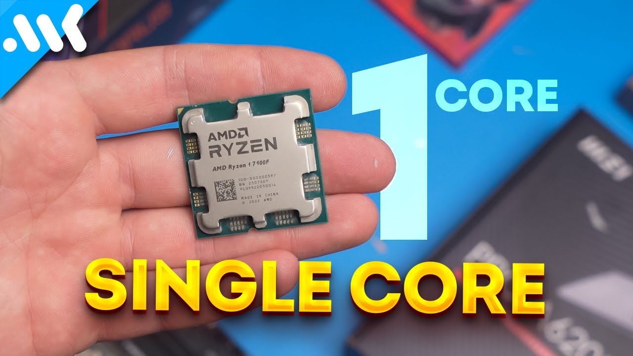 One core is OP | Ryzen 1 7100F test